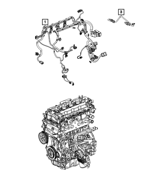 Wiring, Powertrain for 2025 Jeep Compass #1