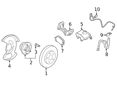 Front Brakes for 2010 GMC Terrain #0