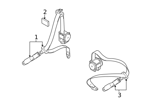 Rear Seat Belts for 2009 Suzuki Grand Vitara #0