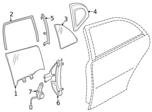 Rear Door for 2003 INFINITI Q45 #1