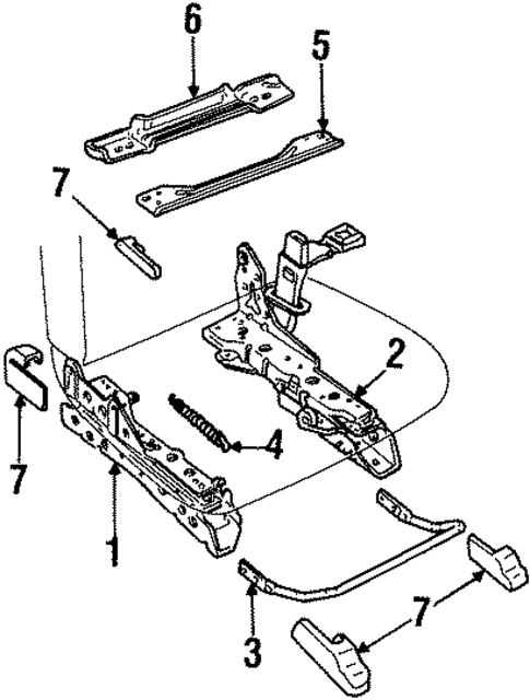 Tracks & Components for 1995 Ford Crown Victoria #0
