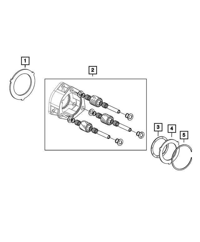 68196231AA - Transfer Case and Power Transfer Unit: Transfer Case Planetary for Mopar Image