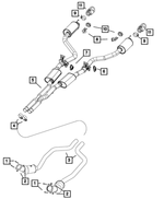 68293976AG - Exhaust: Exhaust Muffler And Tailpipe for Mopar Image