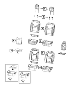 68272257AA - Interior Trim: Seat Back Foam, Right for Mopar Image