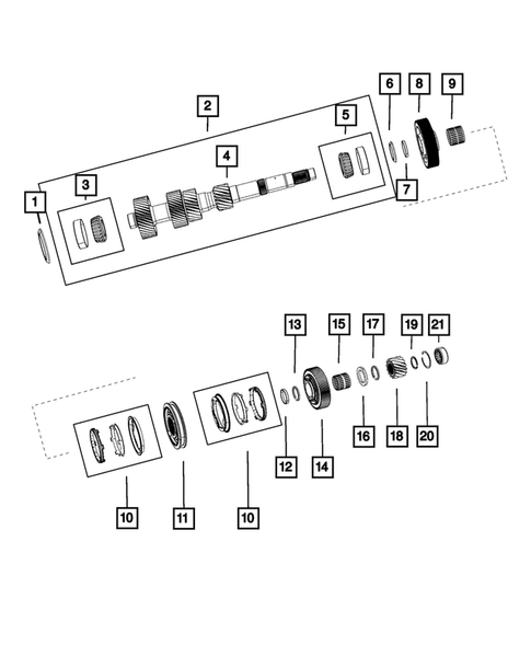 Gear Train for 2022 Dodge Challenger #1