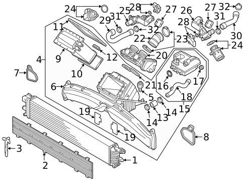 Intercooler for 2016 Audi S7 #0