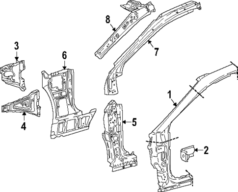 Hinge Pillar for 2025 Toyota Camry #0