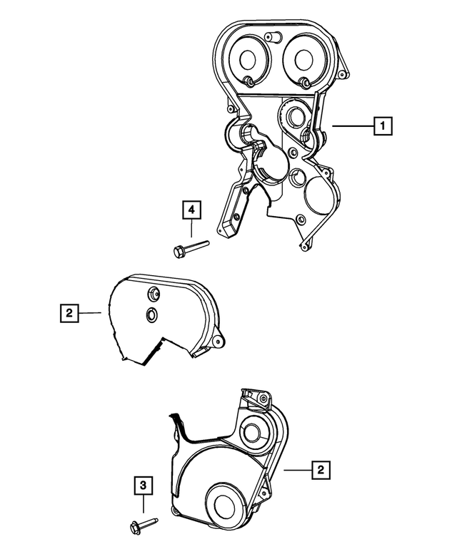 « 6100271 – 2.4L Turbo Gas; Engine : Tête Hexagonale Boulon Et Rondelle Coniqu, Montage pour Mopar Image »