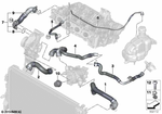 17128658480 - Radiator: Hose, Radiator-Engine for BMW Image