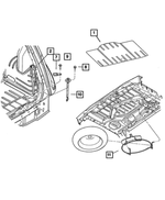 4740136 - Wheels, Covers and Jacks: Floor Pan Silencer for Mopar Image