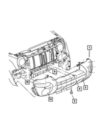 55156019AB - : Lamp Opening Cover, Left for Mopar Image
