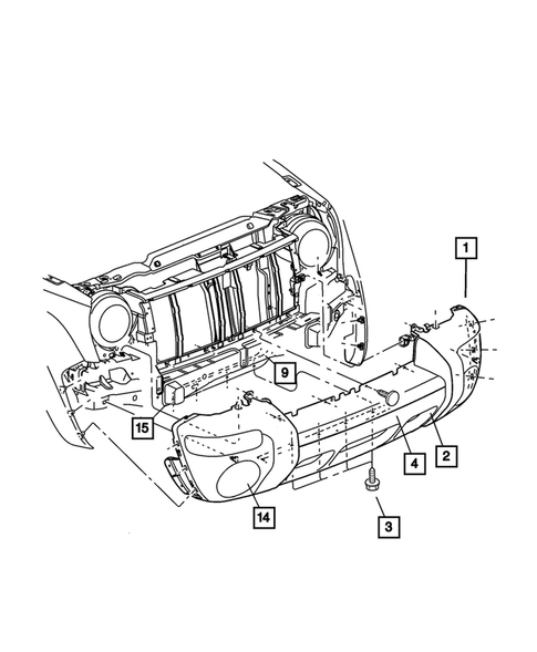 Front Bumper and Fascia for 2004 Jeep Liberty #0