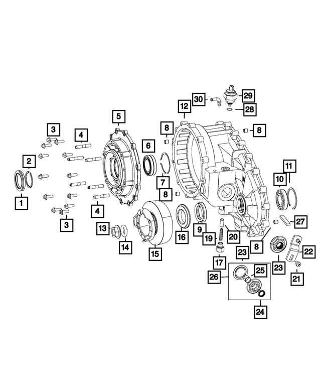 68001924AA - NV241HD; or NV241OR; Transfer Case: Shaft Retainer for Mopar Image