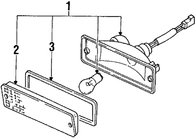 B612584M00 - : Park Lamp Assembly for Nissan Image