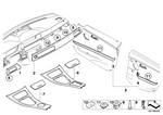 51417138870 - : Trim Piece Door, Poplar Grain, Front Right for BMW Image