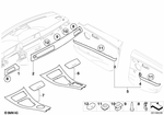 51417138870 - : Trim Piece Door, Poplar Grain, Front Right for BMW Image