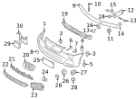 7147263759 - Body: Bumper Bracket Screw for BMW Image