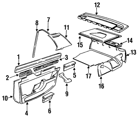 Interior Trim for 1988 BMW 735i #0