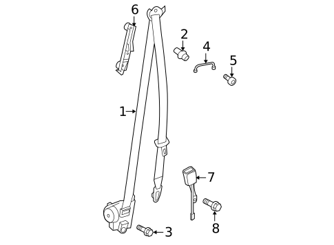 Seat Belt for 2018 Porsche Panamera #0