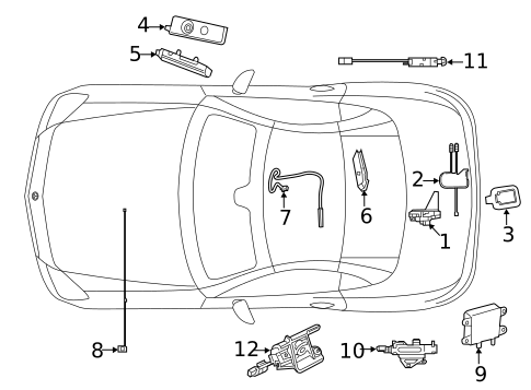 Antenna & Radio for 2016 Mercedes-Benz E63 AMG S #1