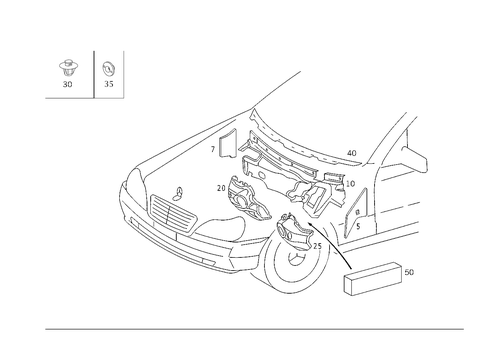 Engine Compartment Damping for 2001 Mercedes-Benz S430 #0