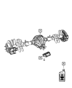 52114882AF - Rear Axle; Corporate 210 MM; Differential and Drive Line: Rear Complete Axle Assembly for Mopar Image