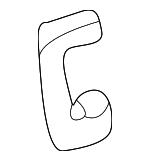 ALR68 - : Handle, Inside Retainer for Land Rover: Range Rover Image