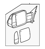 68462962AA - Body: Mirror Assembly for Ram: 1500 Image