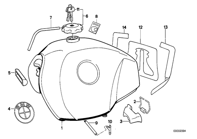 16112307004 - Fuel Supply: Retainer -  for BMW-Motorrad Image