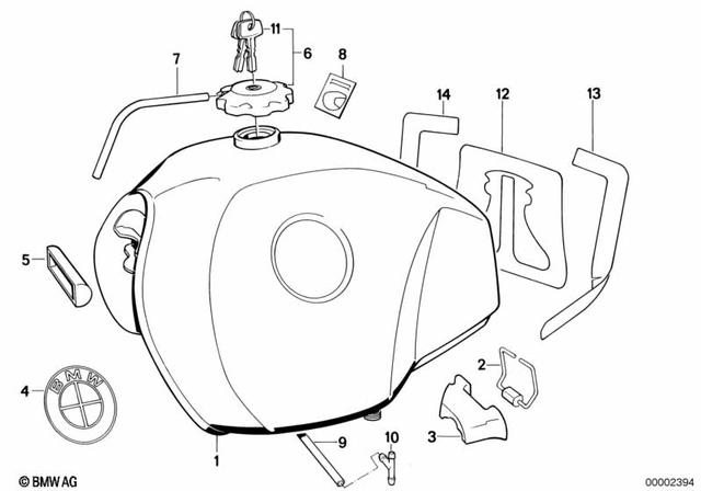 16112307004 - Fuel Supply: Retainer -  for BMW-Motorrad Image