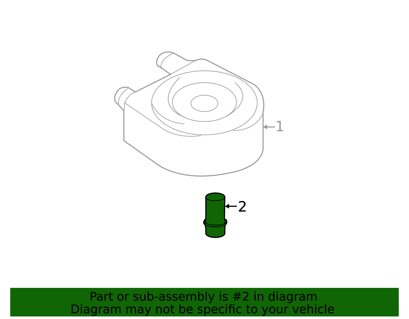 26420-2B720 - 2014-2021 Hyundai - Engine Oil Filter Adapter Stud ...