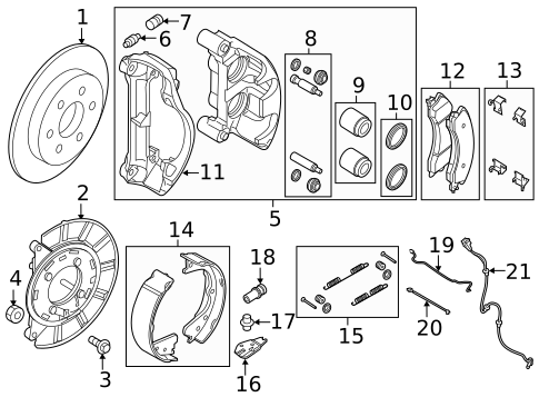Brake Components for 2019 Nissan TITAN #0