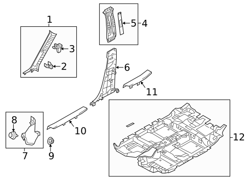 Interior Trim - Pillars for 2019 Mazda CX-5 #0