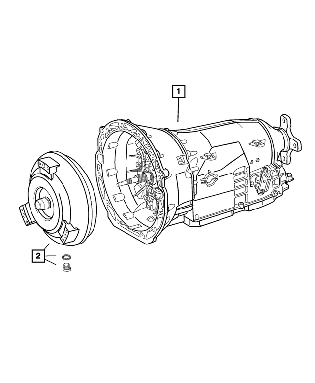 R8003115AG - Automatic Transmission 5 Speed [DGJ]: With Torque Converter Transmission Package for Mopar Image