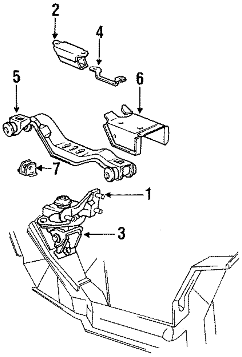 Engine & Trans Mounting for 1990 Ford E-250 Econoline #1