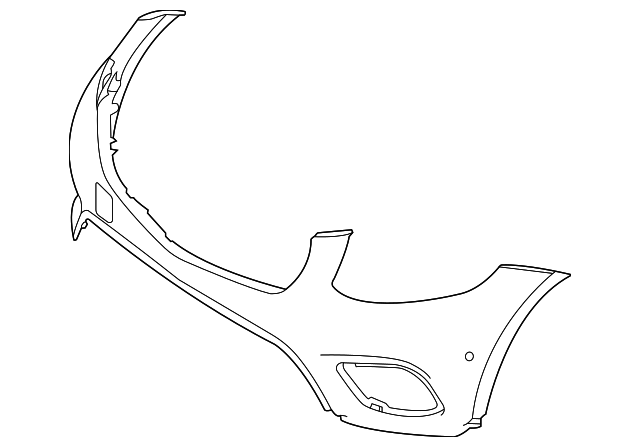 クローバー頁 Genuine OEM Bumper Cover | 253-885-81-02-9999 | Fits Select