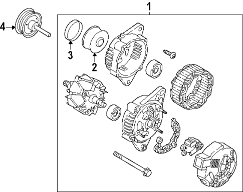 Alternator for 2025 Kia K4 #0