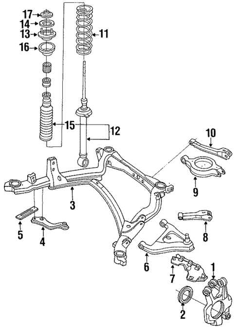 Rear Suspension for 1992 Nissan 240SX #1