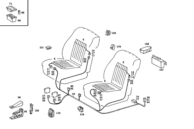 8202998 - Electrical System: Heating Pad for Mercedes-Benz Image image