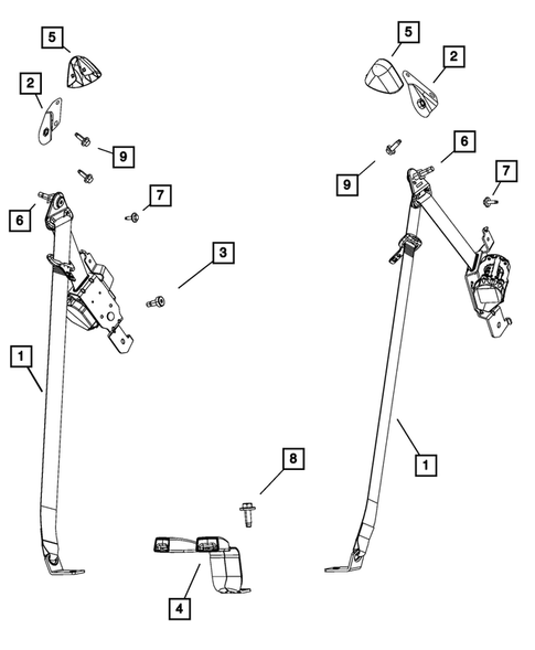 Seat Belts for 2009 Dodge Journey #2