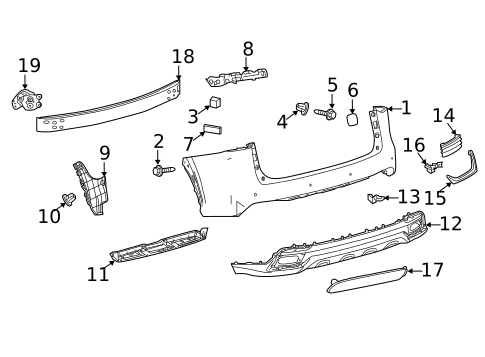 Rear Bumper for 2020 Lexus NX300h #0