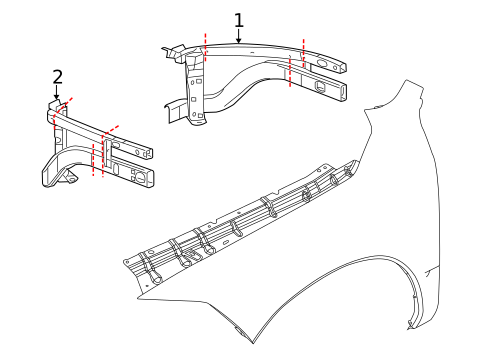 Structural Components & Rails for 2012 Ram 2500 #0