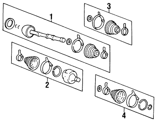 MB526356 - Suspension: Cv Joint Boot Kit for Mopar Image
