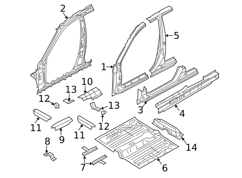 Hinge Pillar for 2011 Hyundai Accent #0