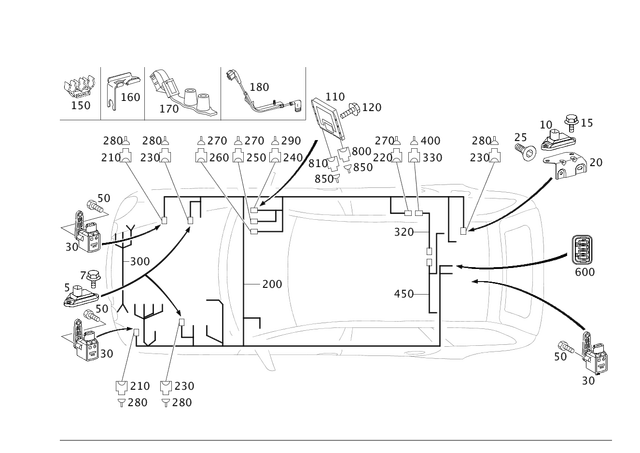 2115463243 - Electrical Equipment and Instruments: Holder for Mercedes-Benz: CLS500, CLS55 AMG, CLS63 AMG, E320, E500, E55 AMG Image image