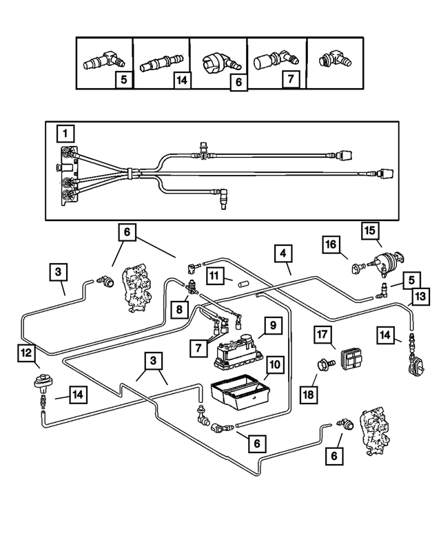 5170625AA - : Vacuum Tee for Mopar Image