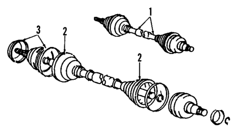 Axle Shafts & Joints for 1988 Chevrolet Nova #0