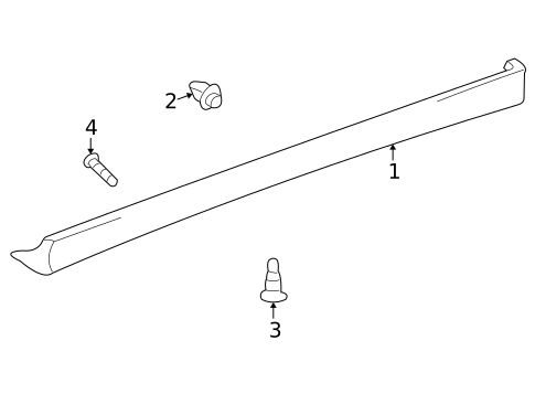 Exterior Trim - Pillars for 2001 Hyundai XG300 #0