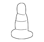 8775835000 - Body: Rocker Molding Retainer for Hyundai: Accent, Tiburon, Tucson, XG300, XG350 Image