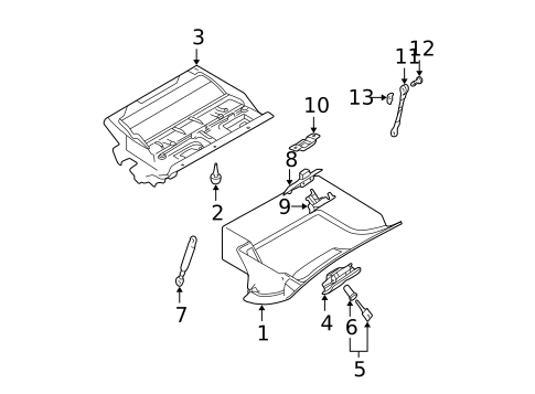 Glove Box for 1997 BMW 540i #0